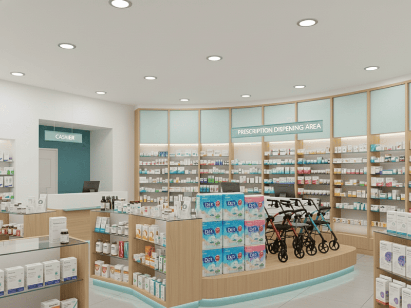 藥局陳列與收納規劃|藥局設計